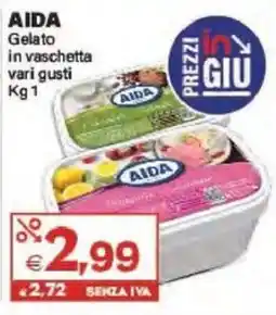 Boningros Cash and Carry Aida Gelato in vaschetta offerta