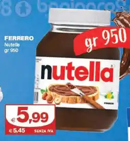 Boningros Cash and Carry Ferrero Nutella offerta