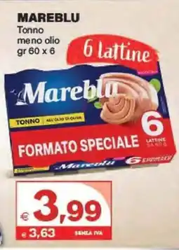 Boningros Cash and Carry Mareblu Tonno meno olio offerta