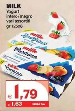 Boningros Cash and Carry Milk Yogurt intero/magro offerta