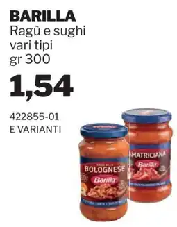 GrosMarket Barilla Ragù e sughi offerta