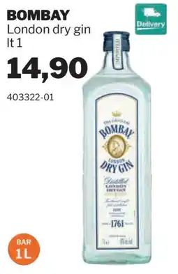 GrosMarket Bombay London dry gin offerta