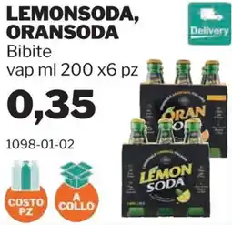 GrosMarket Lemon Soda, Oransoda offerta