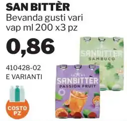 GrosMarket Sanbitter bevanda gusti vari offerta