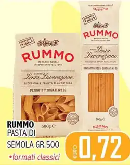 Big Food Rummo pasta di semola gr.500 offerta