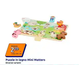 Action Puzzle in legno Mini Matters offerta