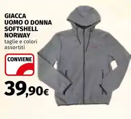 Ipercoop Giacca softshell Norway offerta