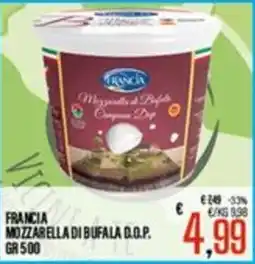 Supermercati EffePiù Franca Mozzarella di Bufala D.O.P. offerta