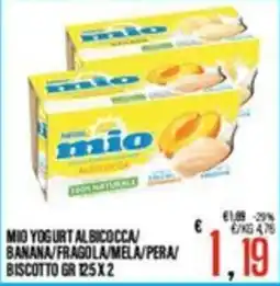 Supermercati EffePiù Mio yogurt albicocca offerta
