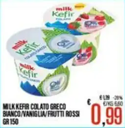 Supermercati EffePiù Milk Kefir Colato Greco offerta