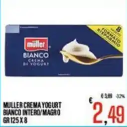 Supermercati EffePiù Müller crema yogurt bianco intero/magro offerta