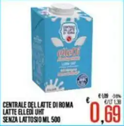 Supermercati EffePiù Latte Elledi UHT senza lattosio offerta