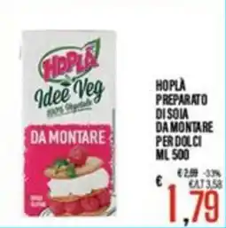 Supermercati EffePiù Hoplà idee veg da montare offerta