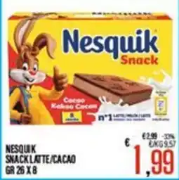 Supermercati EffePiù Nesquik Snack Latte/Cacao offerta