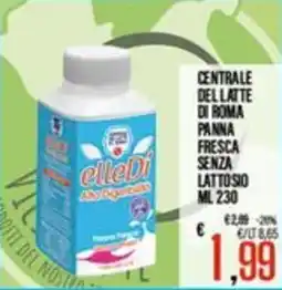 Supermercati EffePiù Panna fresca senza lattosio elleDi offerta
