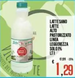 Supermercati EffePiù Lattesano latte alto pastorizzato linea leggerezza offerta
