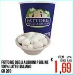 Supermercati EffePiù Fattorie degli Alburni perline offerta