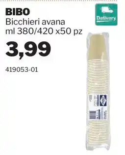 GrosMarket Bicchieri avana offerta