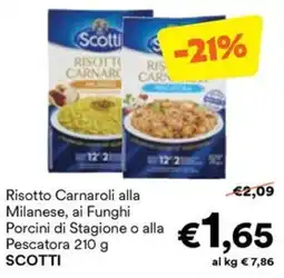 Unes Risotto Carnaroli alla Milanese SCOTTI offerta