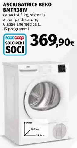 Ipercoop Asciugatrice Beko BMTR38W offerta