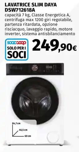Ipercoop Lavatrice slim Daya offerta