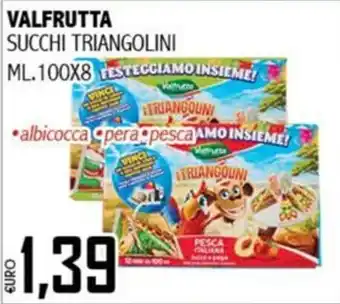 Big Food Valfrutta succhi triangolini offerta