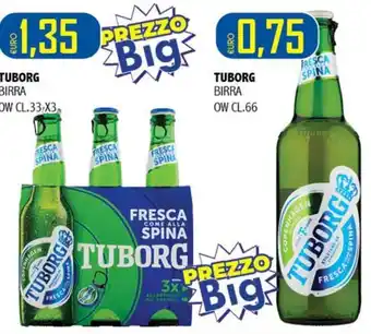 Big Food Tuborg birra fresca come alla spina offerta