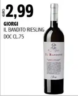 Big Food Giorgi il bandito riesling offerta