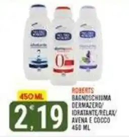 Tutto Buono Roberts bagno schiuma dermazero idratante/relax avena e cocco offerta