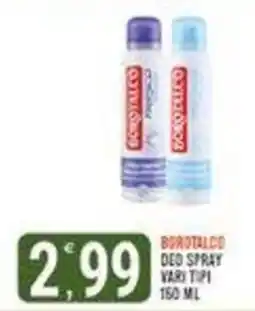 Tutto Buono Borotalco deo spray vari tipi offerta