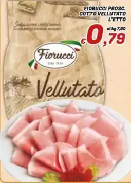 Idromarket Fiorucci prosciutto cotto vellutato offerta