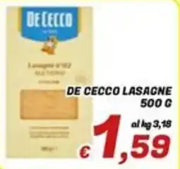 Idromarket De Cecco lasagne offerta