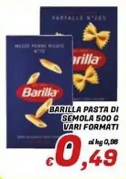 Idromarket Barilla pasta di semola offerta
