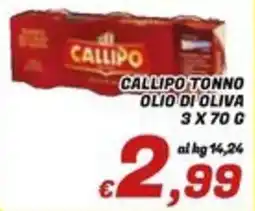 Idromarket Callipo tonno olio di oliva offerta