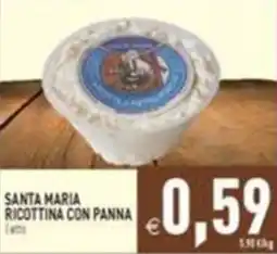 Pim Supermercati Santa Maria ricottina con panna offerta