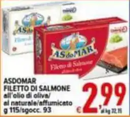 Iper Triscount Asdomar filetto di salmone offerta