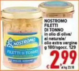 Iper Triscount Nostromo filetti di tonno offerta