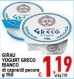 Iper Triscount Girau yogurt greco bianco offerta
