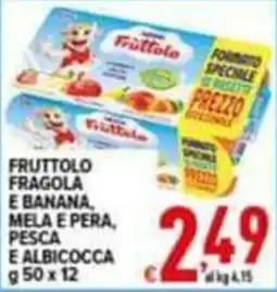 Iper Triscount Fruttolo fragola e banana, mela e pera, pesca e albicocca offerta