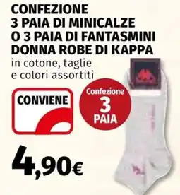 Ipercoop Robe di Kappa minicalze o fantasmini donna offerta