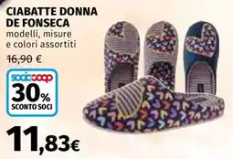Ipercoop Ciabatte donna de Fonseca offerta