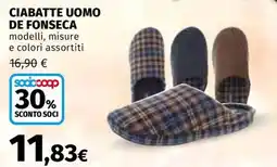 Ipercoop Ciabatte uomo De Fonseca offerta