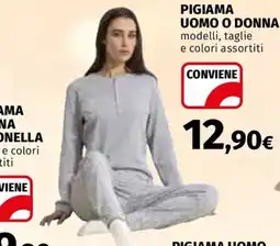 Ipercoop Pigiama uomo o donna offerta