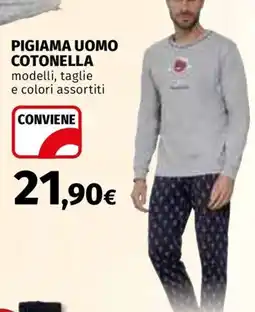 Ipercoop Pigiama uomo Cotonella offerta