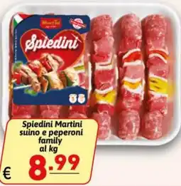 Ipercarni Spiedini Martini suino e peperoni offerta