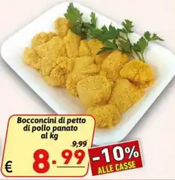 Ipercarni Bocconcini di petto di pollo panato offerta