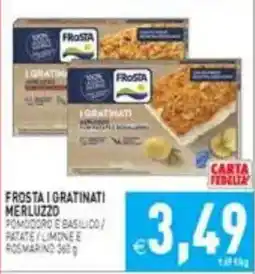 Iperfamily Frosta i gratinati merluzzo offerta