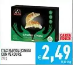 Iperfamily Itaci ravioli cinesi con verdure offerta