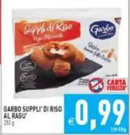 Iperfamily Garbo suppli di riso al ragu offerta