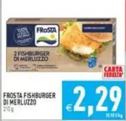Iperfamily Frosta Fishburger di merluzzo offerta